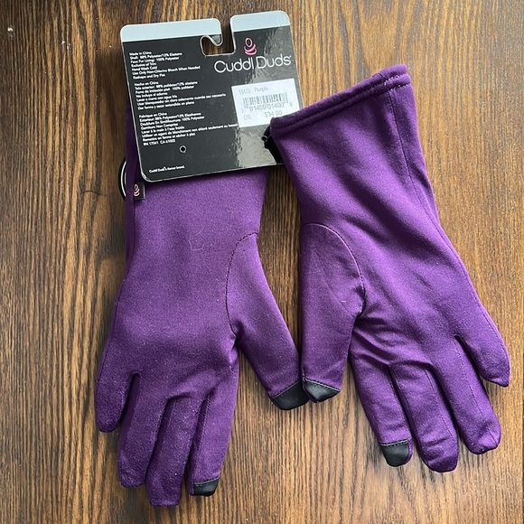 NWT Cuddl Duds FlexFit Faux Fur-Lined Touch Screen Gloves - Picture 2 of 5